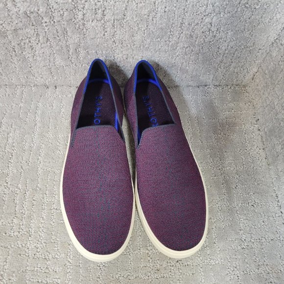 Rothy's The Sneaker Fig Python Purple Slip On Shoes Women’s Size US 7.5 9.5 - Picture 3 of 10